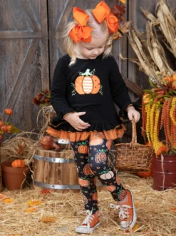 The Cutest Pick Frill Tunic & Legging Set -Kid's Apparel Sales GHSEB036 Black 7 c24d21a3 113c 4967 b8b9 60b119a36c6c
