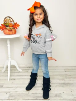 Little Miss Boo-tiful Long Sleeve Hooded Top 7 Little Miss Boo-tiful Long Sleeve Hooded Top -Kid's Apparel Sales GHSTB001 Grey d15cb425 3ee7 46c9 9655 3a9f5a847e1d