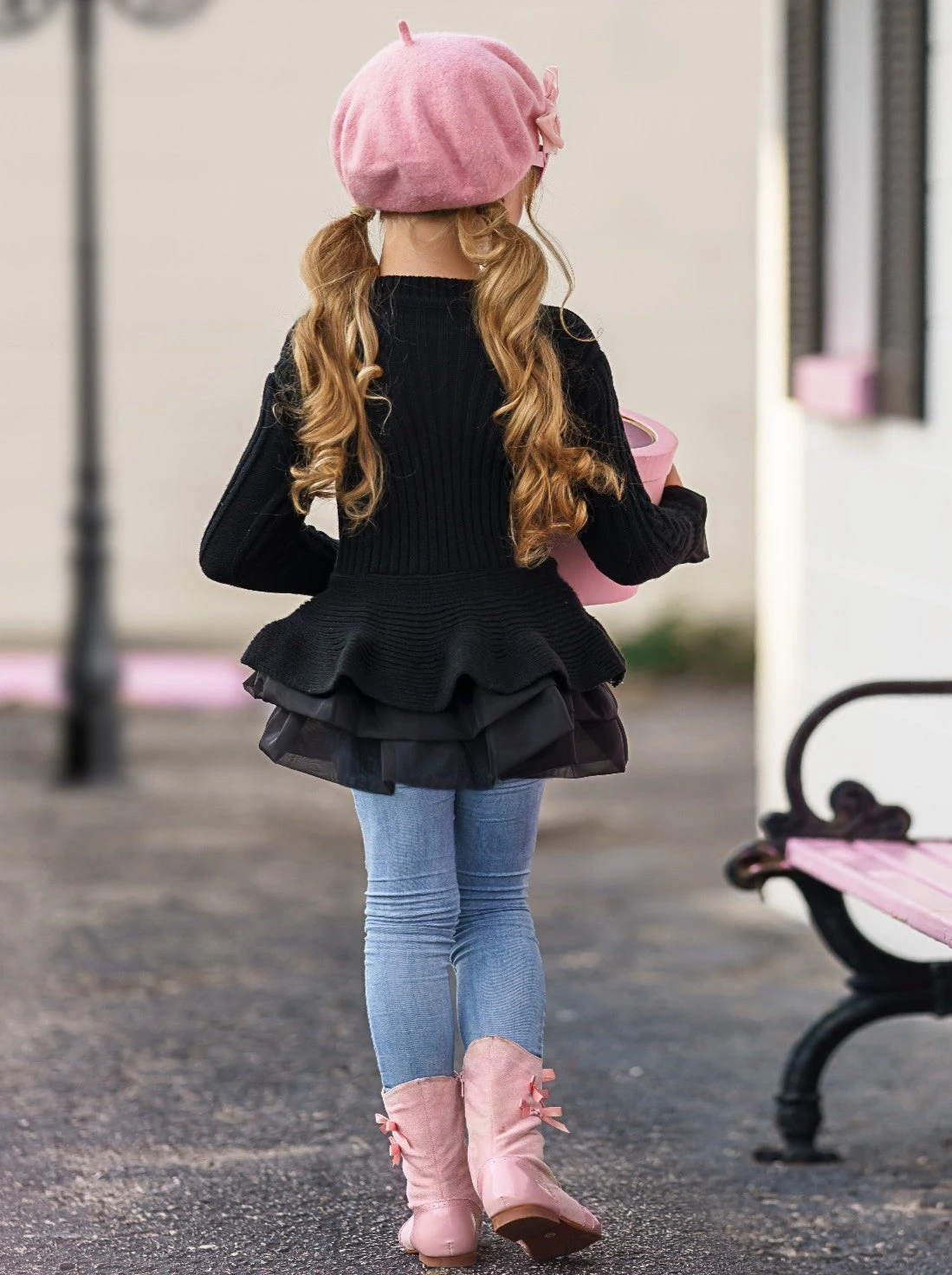 Cute As Pie Black Cable Knit Tutu Sweater 5 Cute As Pie Black Cable Knit Tutu Sweater - Image 5
