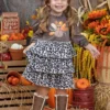 Turkey Day Cutie Tiered Ruffle Dress