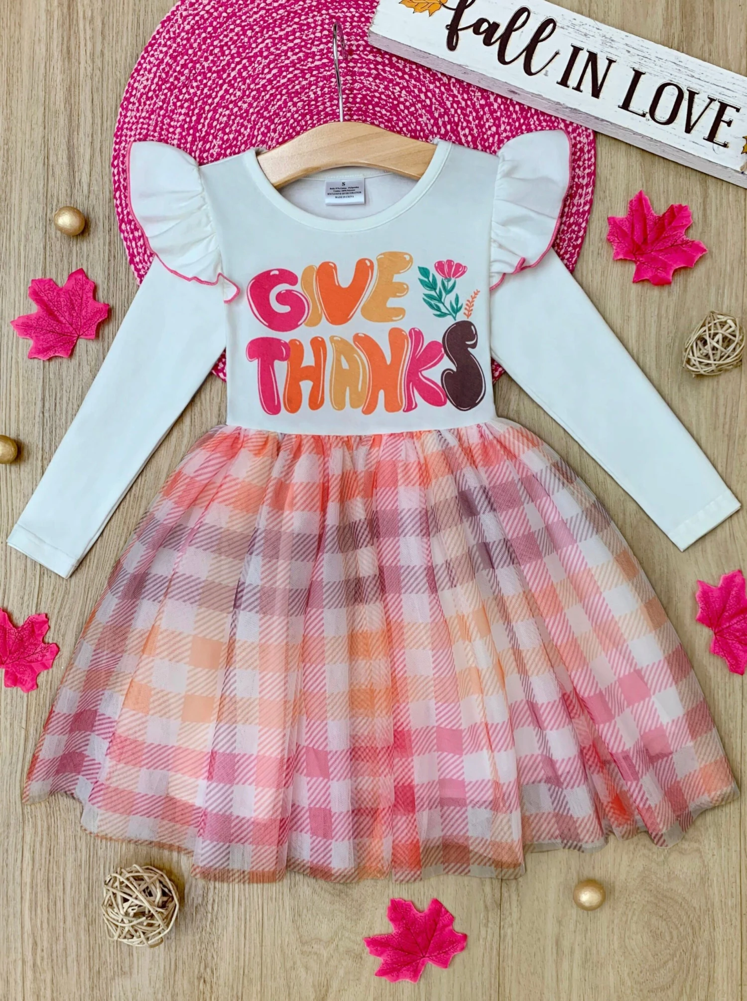Give Thanks Ruffle Tutu Dress 2 Give Thanks Ruffle Tutu Dress - Image 2