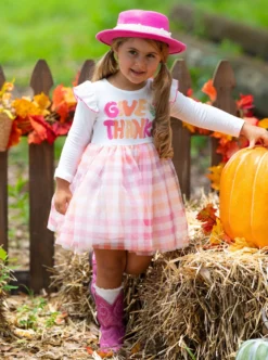 Give Thanks Ruffle Tutu Dress 11 Give Thanks Ruffle Tutu Dress -Kid's Apparel Sales GTDRC004 Orange 11 scaled