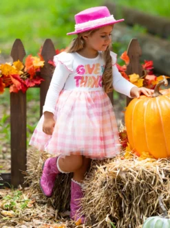 Give Thanks Ruffle Tutu Dress 12 Give Thanks Ruffle Tutu Dress -Kid's Apparel Sales GTDRC004 Orange 13 scaled