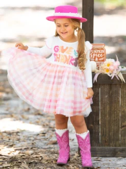Give Thanks Ruffle Tutu Dress 9 Give Thanks Ruffle Tutu Dress -Kid's Apparel Sales GTDRC004 Orange 2 scaled