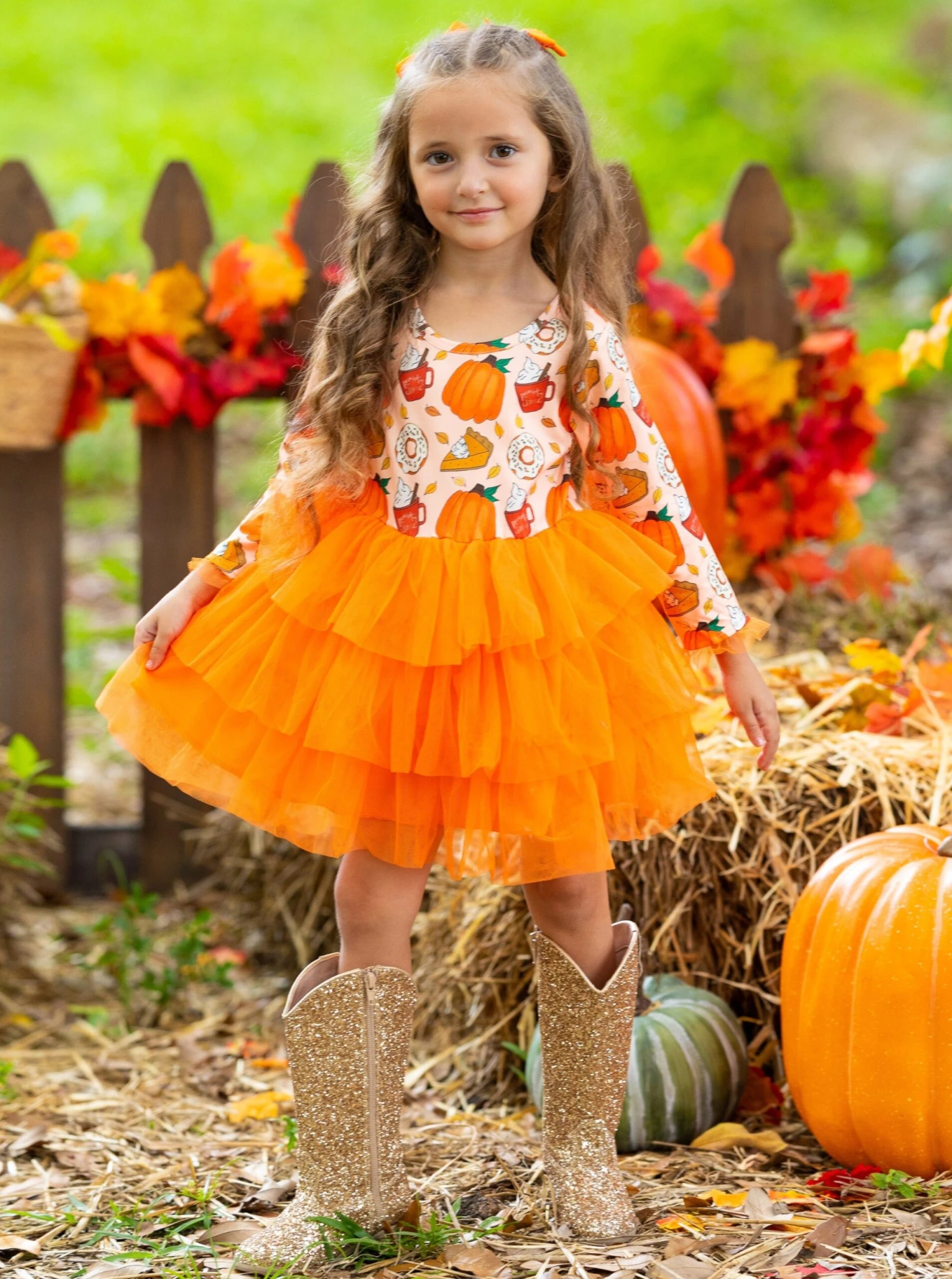 Sweet Pumpkin Treat Tiered Tutu Dress 7 Sweet Pumpkin Treat Tiered Tutu Dress - Image 7