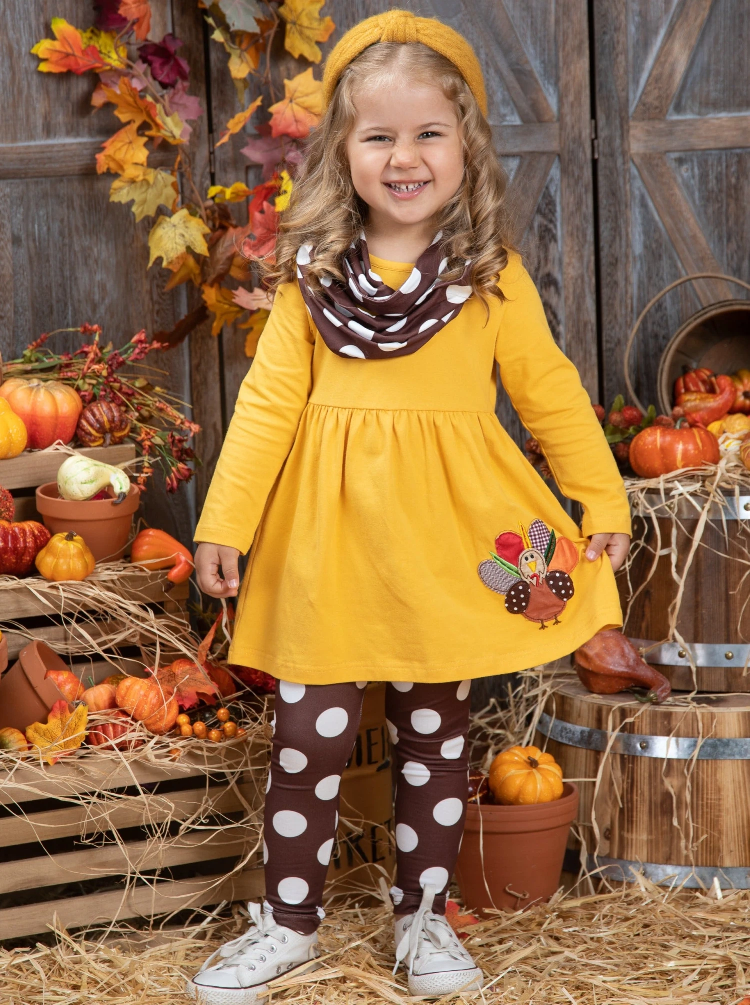 Gobble You Up Tunic, Scarf & Legging Set 2 Gobble You Up Tunic, Scarf & Legging Set - Image 2
