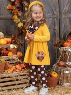 Gobble You Up Tunic, Scarf & Legging Set