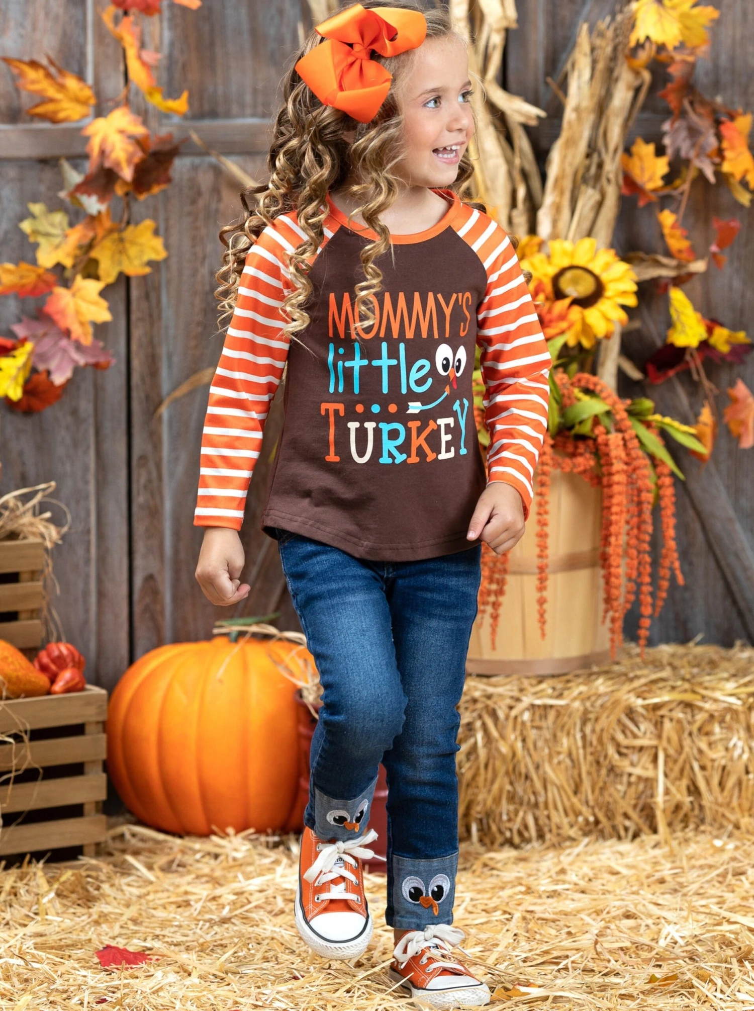 Mommy's Little Turkey Cuffed Jeans Set 2 Mommy's Little Turkey Cuffed Jeans Set - Image 2