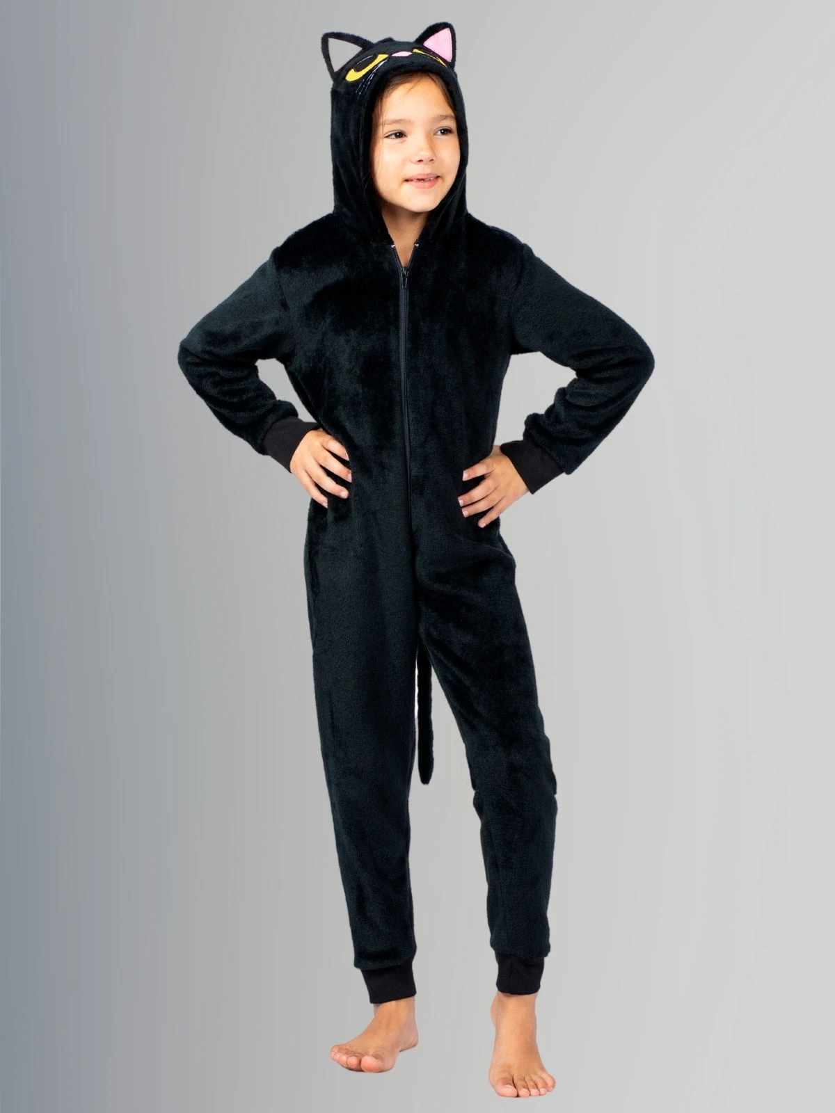 Mommy & Me Cute Kitty Hooded Onesie Pajamas 5 Mommy & Me Cute Kitty Hooded Onesie Pajamas - Image 5
