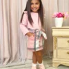 My Fave Girl Pink Ruffled Top & Brushed Fleece Skirt Set