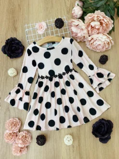 Playful Polka Dots Ruffled Dress -Kid's Apparel Sales IMG 9298 scaled