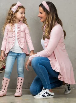 Mommy & Me Bestie Blazer Ruffle Cardigan