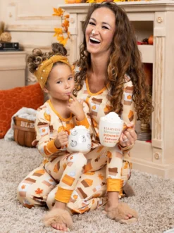 Mommy & Me But First, Pumpkin Sweets Pajama Set -Kid's Apparel Sales JUL12CPPAJ1PS 1