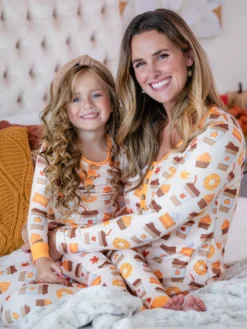 Mommy & Me But First, Pumpkin Sweets Pajama Set