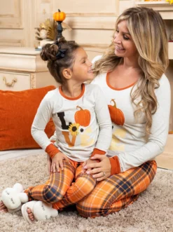 Mommy & Me Fall Love Plaid Pajama Set 9 Mommy & Me Fall Love Plaid Pajama Set -Kid's Apparel Sales JUL12CPPAJ2GLP 5