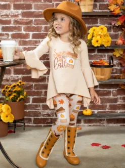 Spicy Like My Latte Legging Set -Kid's Apparel Sales JUL12CPSET11GLP 3 scaled