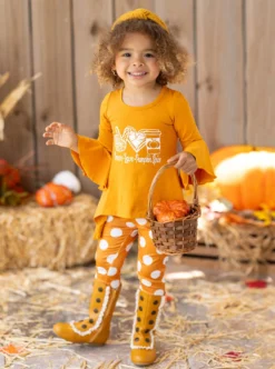 Peace, Love, Pumpkin Spice Legging Set 12 Peace, Love, Pumpkin Spice Legging Set -Kid's Apparel Sales JUL12CPSET11OWD 10 scaled