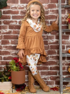 Life Is Sweet Hi-Lo Tunic, Leggings & Scarf Set -Kid's Apparel Sales JUL12CPSET14BC 1 1 scaled