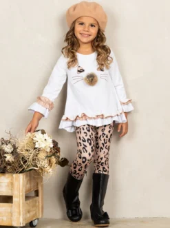 The Cutest Cub Leopard Legging Set 17 The Cutest Cub Leopard Legging Set -Kid's Apparel Sales JUL20CPSET10CBL 9