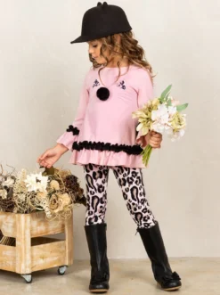 The Cutest Cub Leopard Legging Set 23 The Cutest Cub Leopard Legging Set -Kid's Apparel Sales JUL20CPSET10PBL 10
