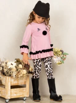 The Cutest Cub Leopard Legging Set 25 The Cutest Cub Leopard Legging Set -Kid's Apparel Sales JUL20CPSET10PBL 7