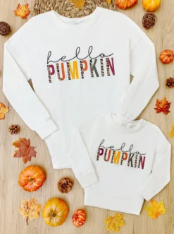 Mommy & Me Hello Pumpkin Longsleeve Top