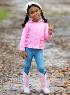 Pink Passion Hoodie Cardigan -Kid's Apparel Sales OCT81ACPOUT1P 9 scaled