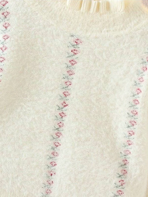 Fresh Flowers Fuzzy Sweater 6 Fresh Flowers Fuzzy Sweater - Image 6