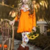 Fancy Fall Florals Tunic, Leggings & Scarf Set