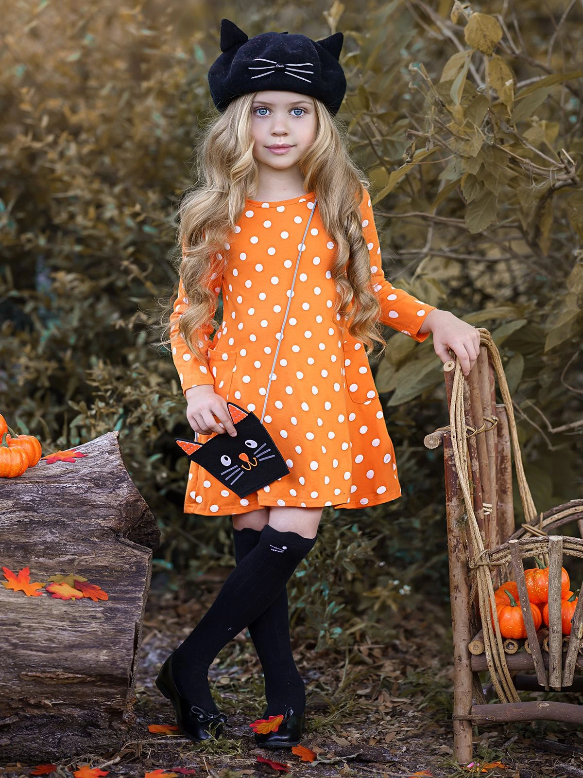 Precious Polka Dot Pocket Dress & Purse Set 1 Precious Polka Dot Pocket Dress & Purse Set