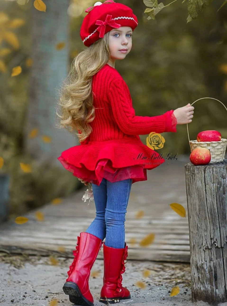 Cute As Pie Cherry Cable Knit Tutu Sweater 2 Cute As Pie Cherry Cable Knit Tutu Sweater - Image 2