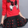 Lil' Miss Maven Sweater & Cut-Out Heart Skirt Set