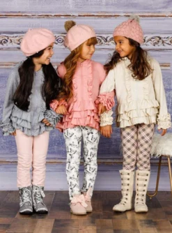 Cute N Cozy Ruffled Hoodie Jacket -Kid's Apparel Sales girls ruffled hooded cardigan with zipper 20 39 99 40 59 2t3t 4t5y 6x6y sweater mia belle baby 223