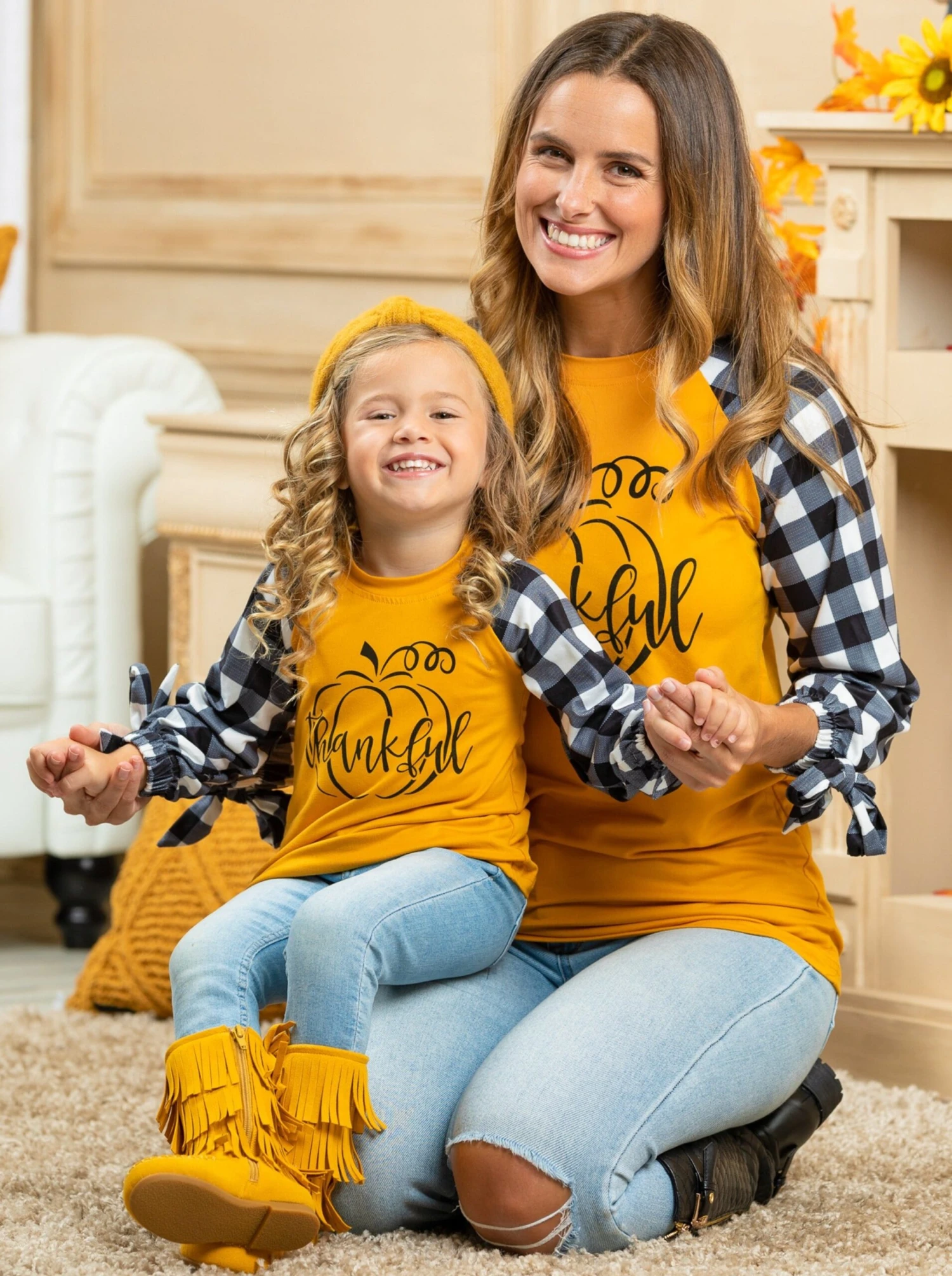 Mommy & Me Thankful Raglan Top 4 Mommy & Me Thankful Raglan Top - Image 4