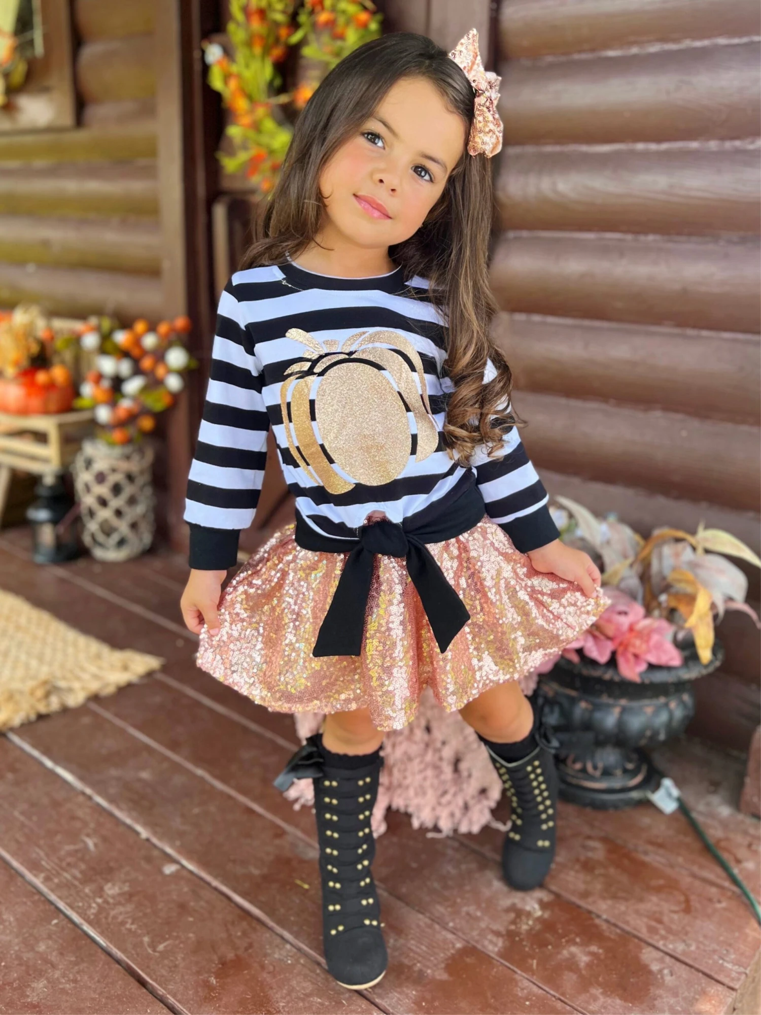 Harvest Sparkle Sequin Tutu Skirt Set 1 Harvest Sparkle Sequin Tutu Skirt Set