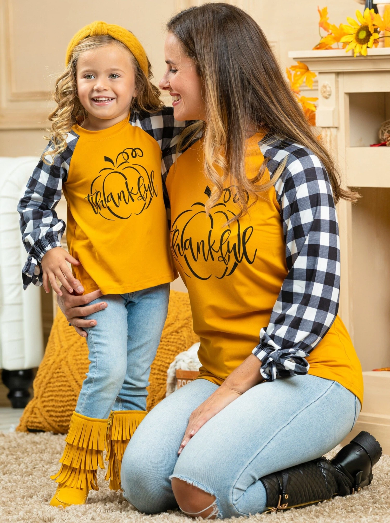 Mommy & Me Thankful Raglan Top 6 Mommy & Me Thankful Raglan Top - Image 6