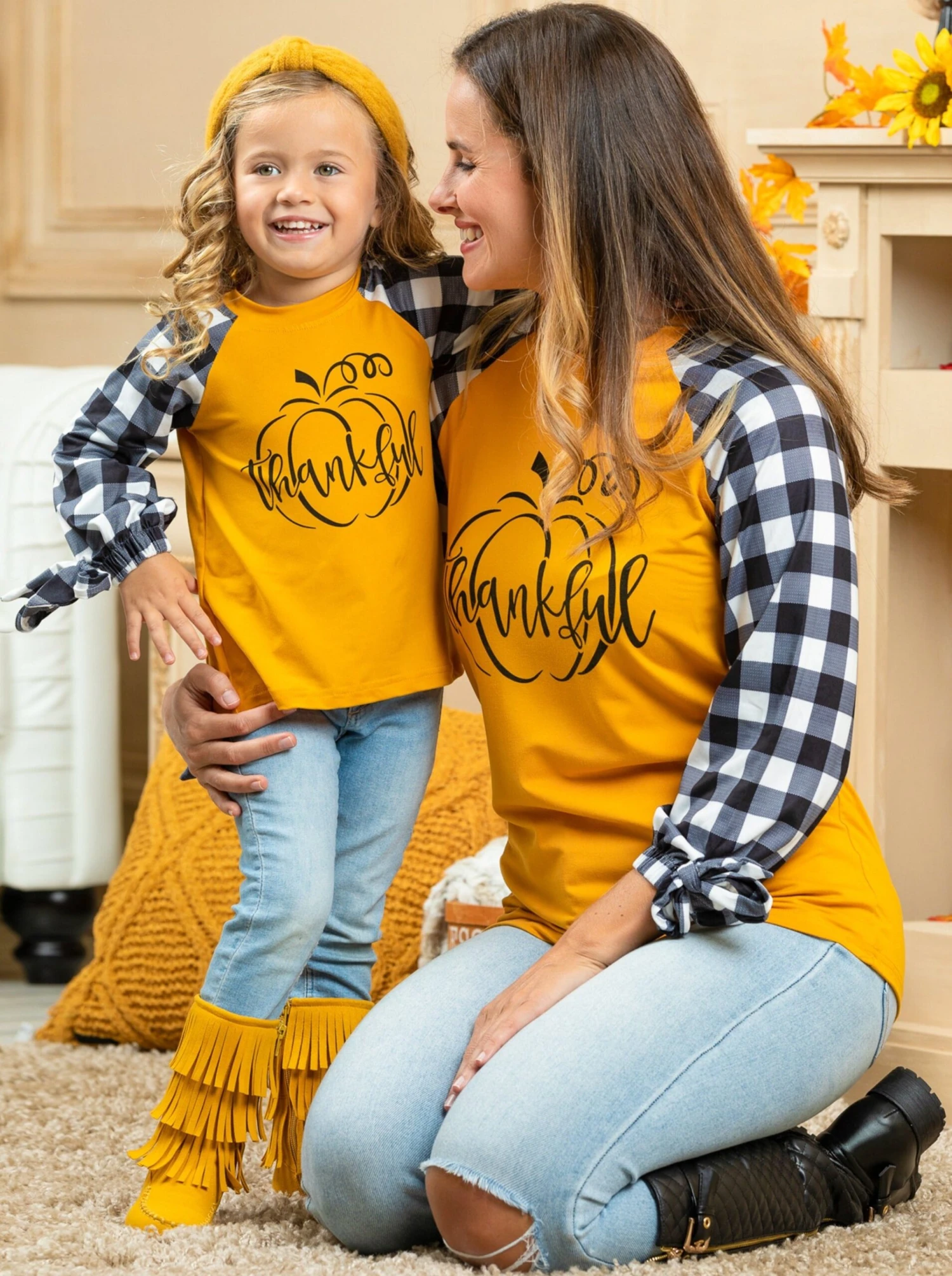 Mommy & Me Thankful Raglan Top 2 Mommy & Me Thankful Raglan Top - Image 2
