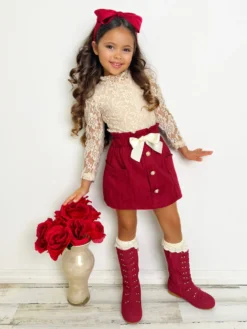 Laced To Impress Lace Top And Red Skirt Set -Kid's Apparel Sales imgpsh fullsize anim 5b4c2d34 5171 46df 940c e234bb77b5fb scaled