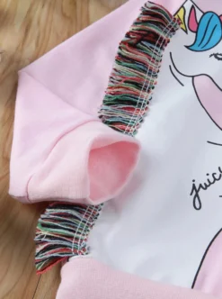 Unicorn Rainbow Mane Fringe Pullover Sweater -Kid's Apparel Sales unicorncloseup scaled